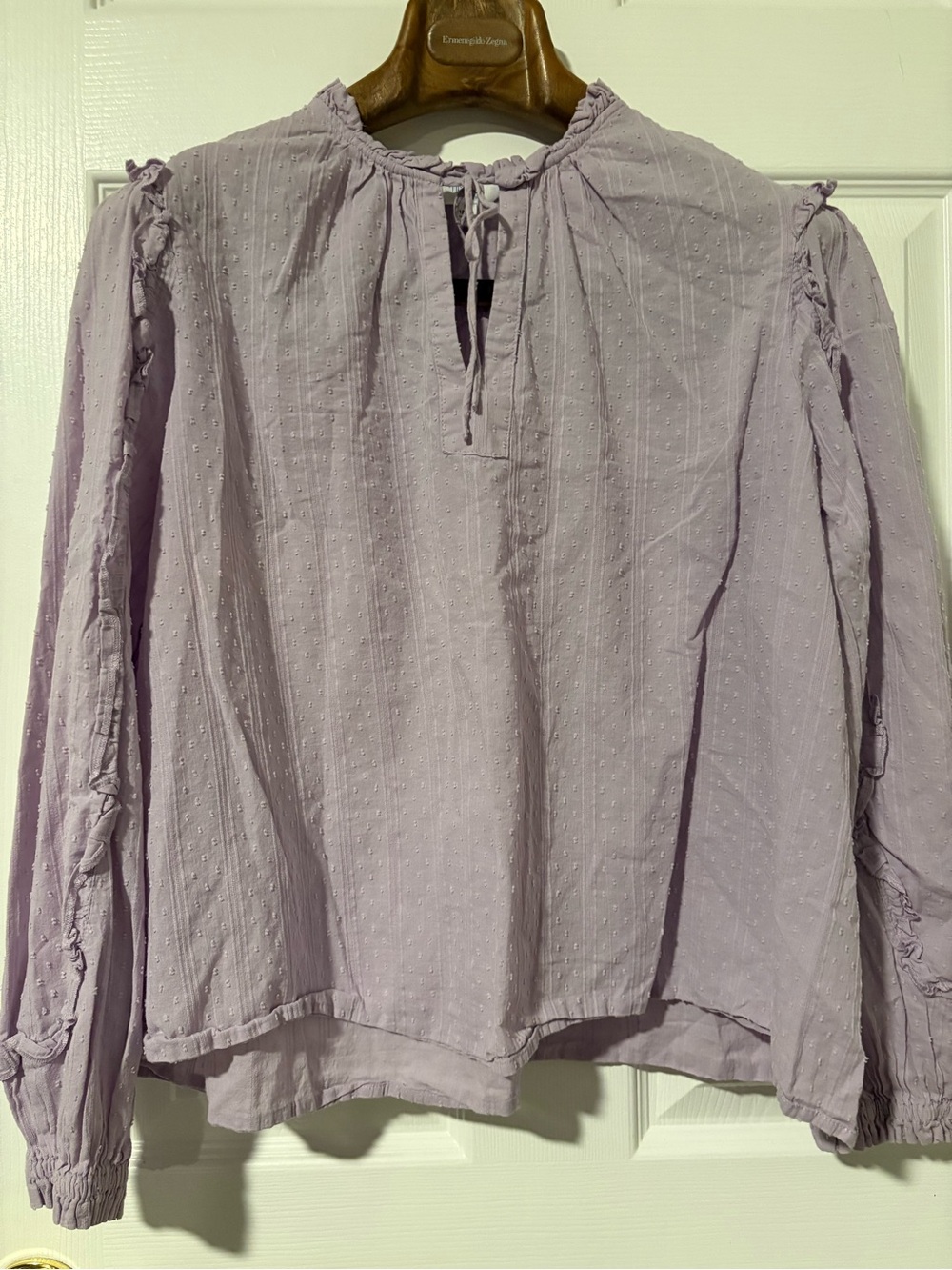 Light Purple Peasant Blouse - Women Tops